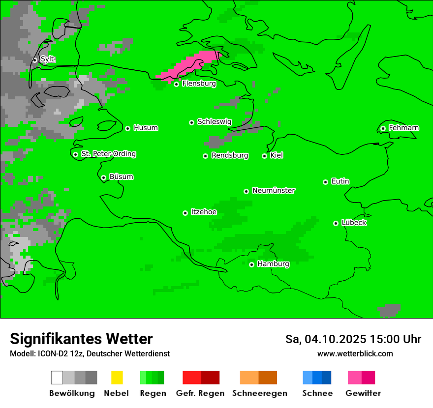 Modellkarten Signifikantes Wetter