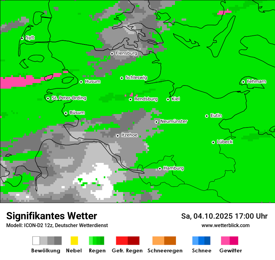 Modellkarten Signifikantes Wetter