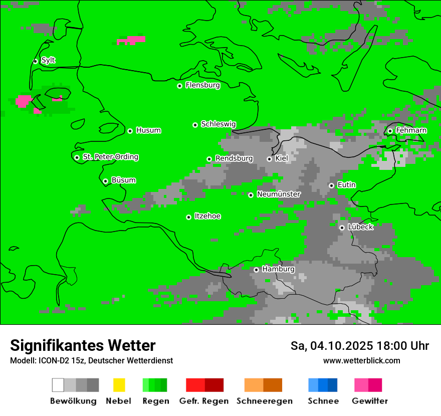 Modellkarten Signifikantes Wetter