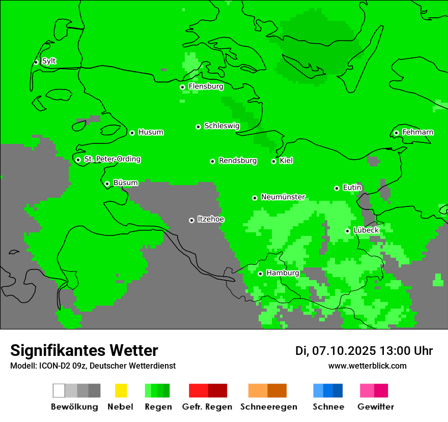 Modellkarten Signifikantes Wetter