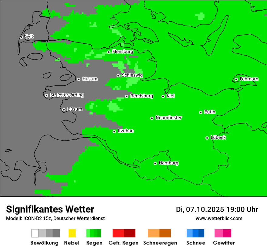 Modellkarten Signifikantes Wetter