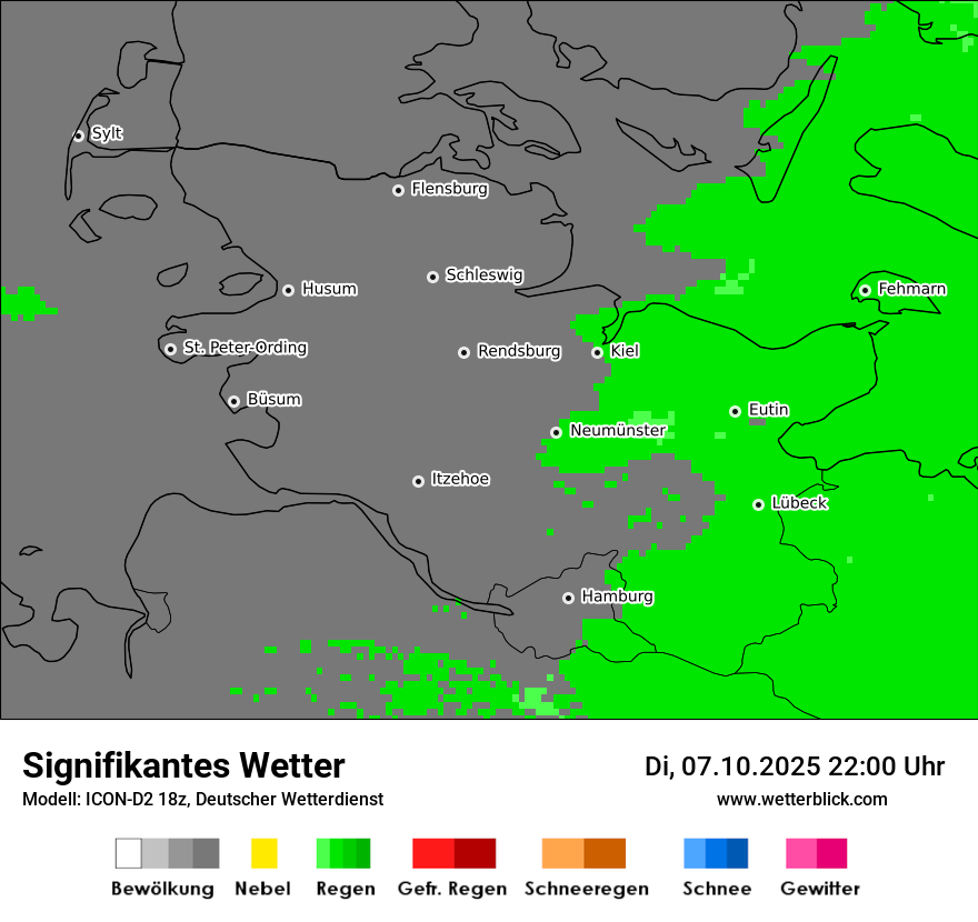 Modellkarten Signifikantes Wetter
