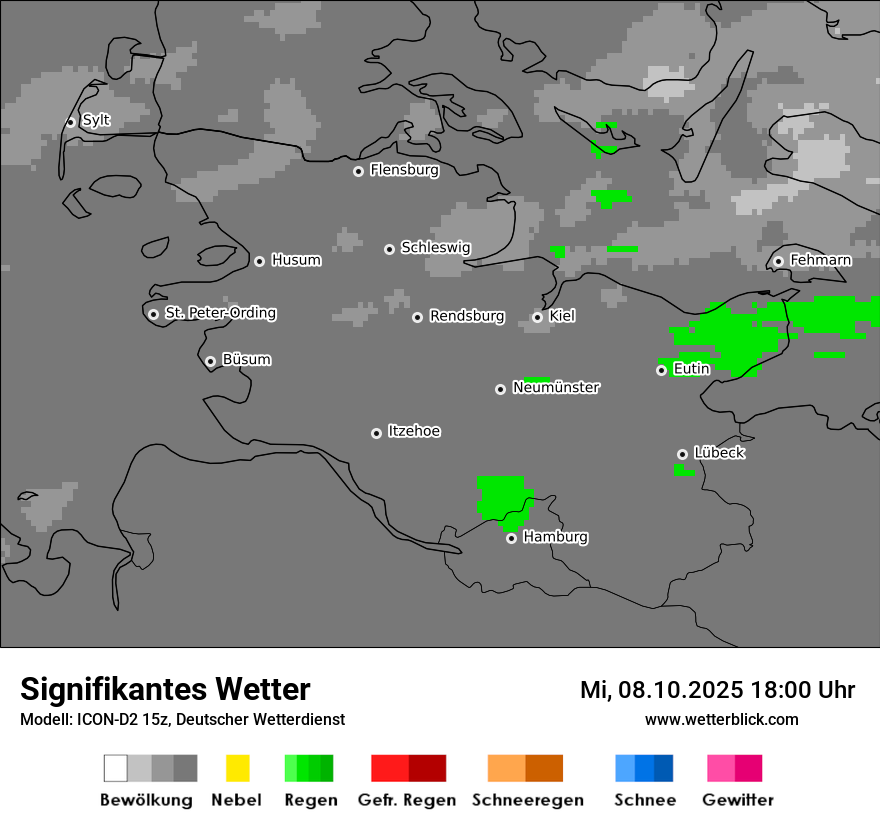 Modellkarten Signifikantes Wetter