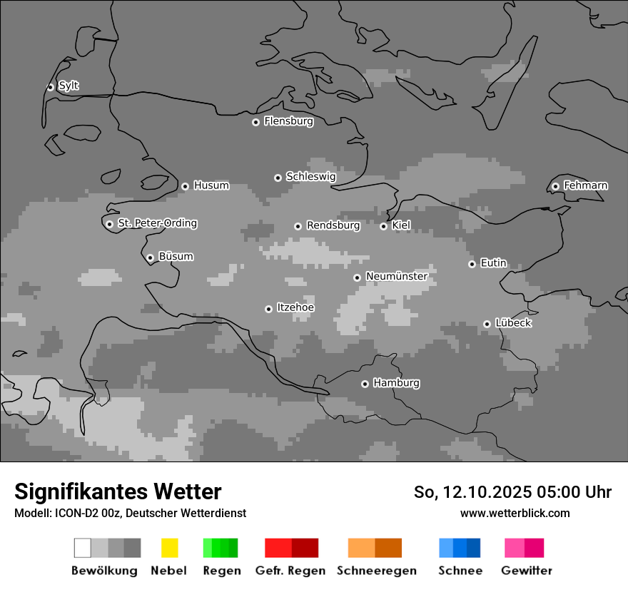 Modellkarten Signifikantes Wetter