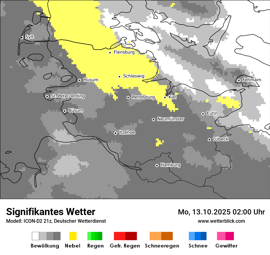 Modellkarten Signifikantes Wetter