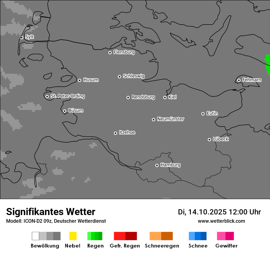 Modellkarten Signifikantes Wetter