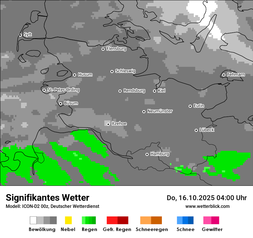 Modellkarten Signifikantes Wetter