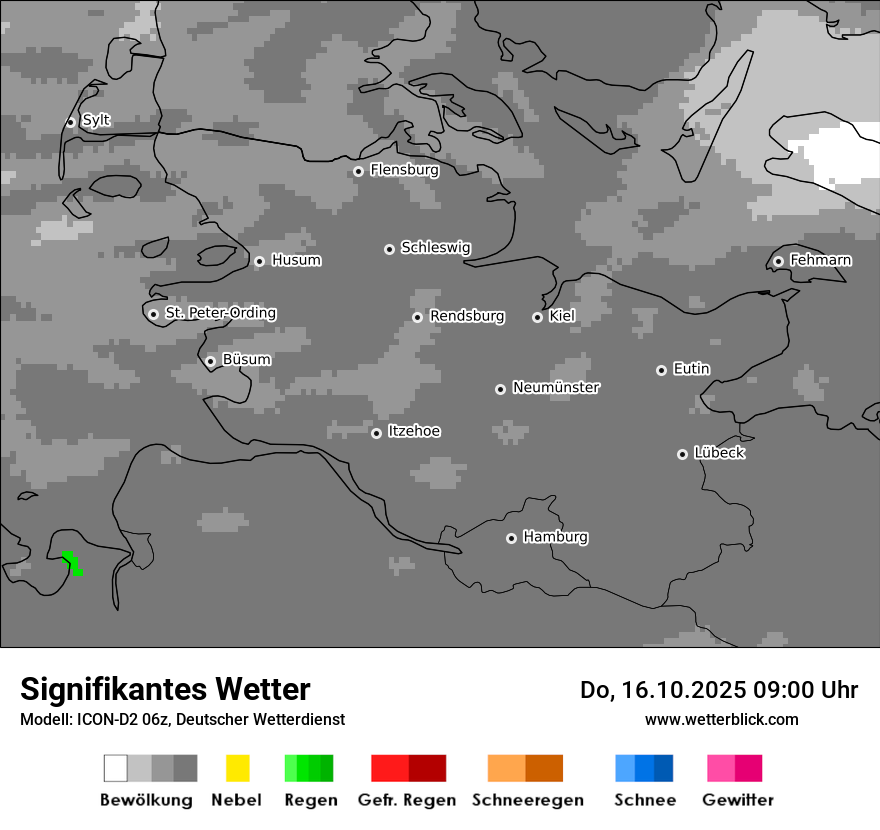 Modellkarten Signifikantes Wetter