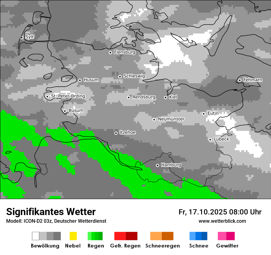 Modellkarten Signifikantes Wetter