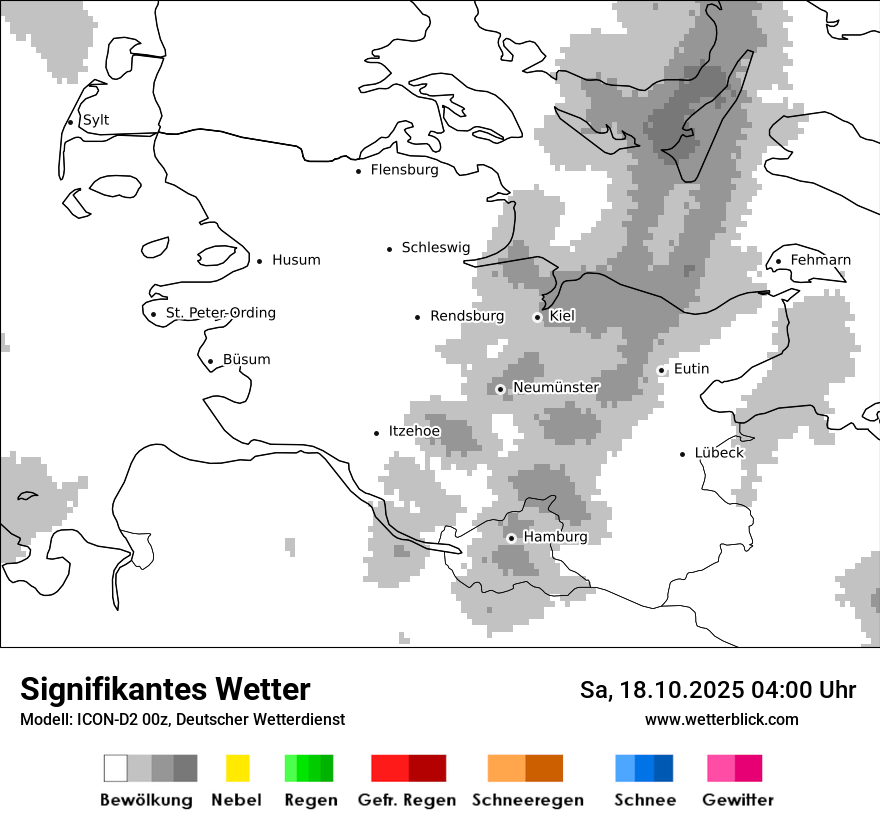 Modellkarten Signifikantes Wetter