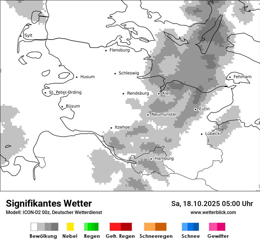 Modellkarten Signifikantes Wetter