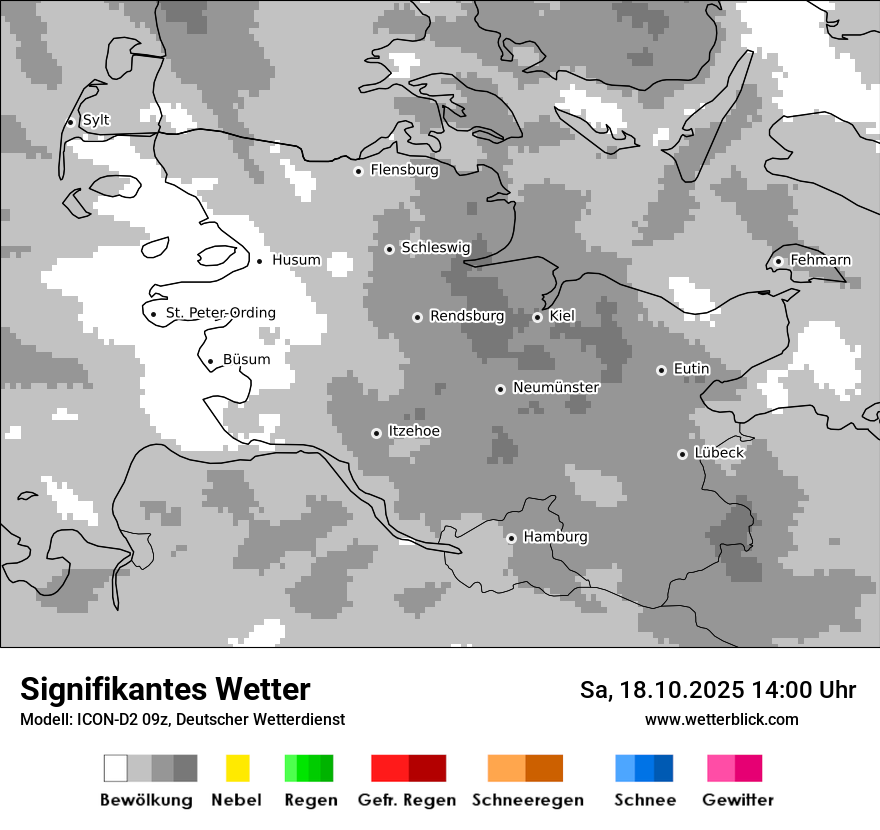Modellkarten Signifikantes Wetter