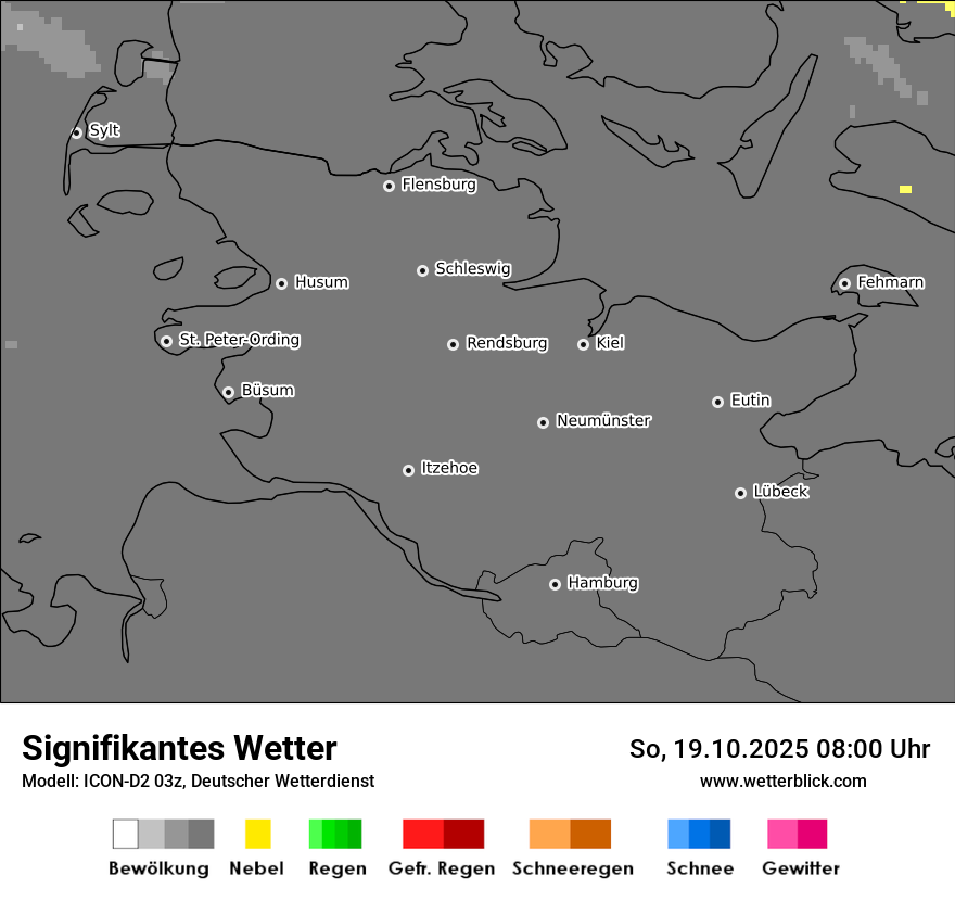 Modellkarten Signifikantes Wetter