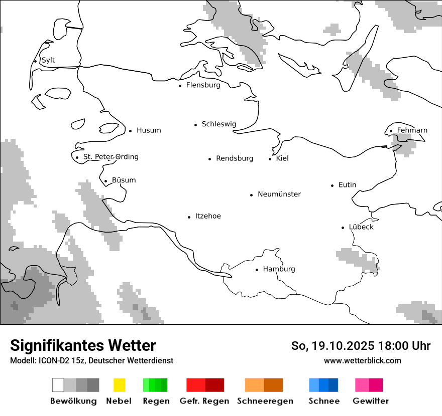 Modellkarten Signifikantes Wetter