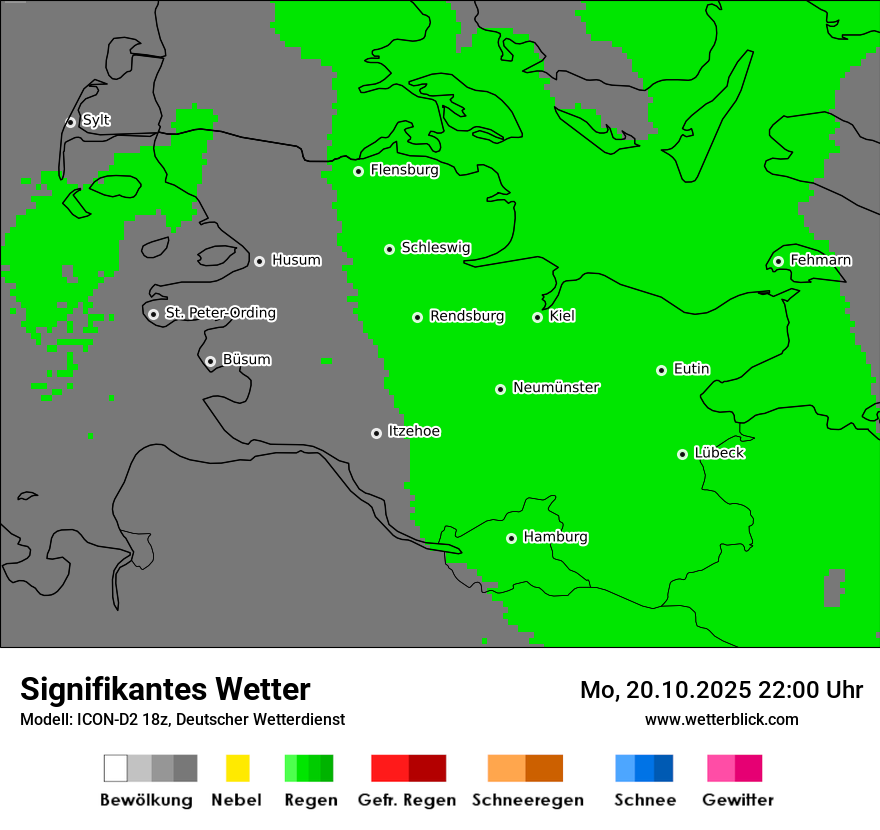 Modellkarten Signifikantes Wetter