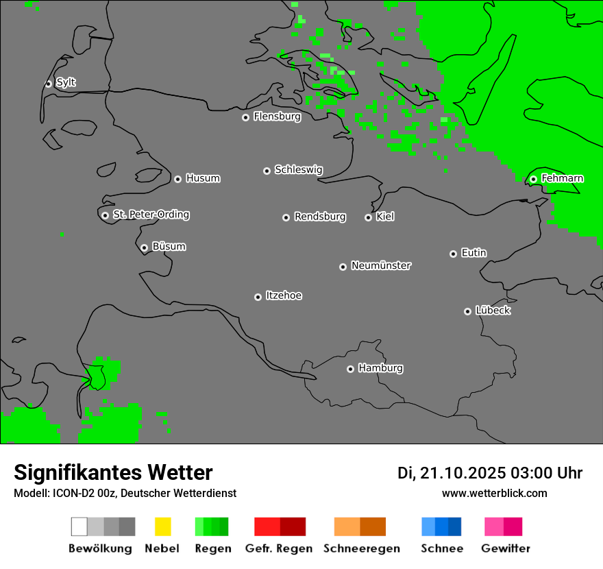 Modellkarten Signifikantes Wetter