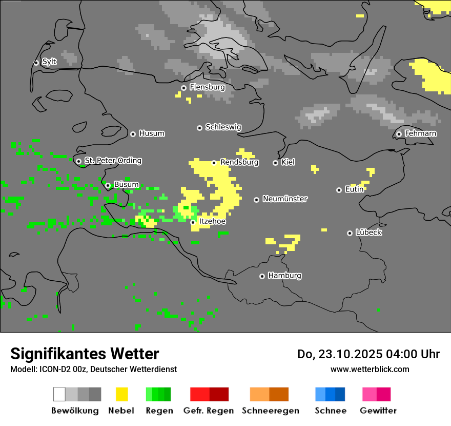 Modellkarten Signifikantes Wetter