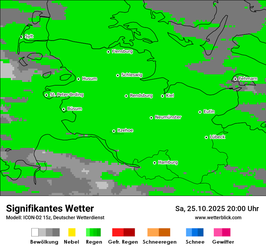 Modellkarten Signifikantes Wetter