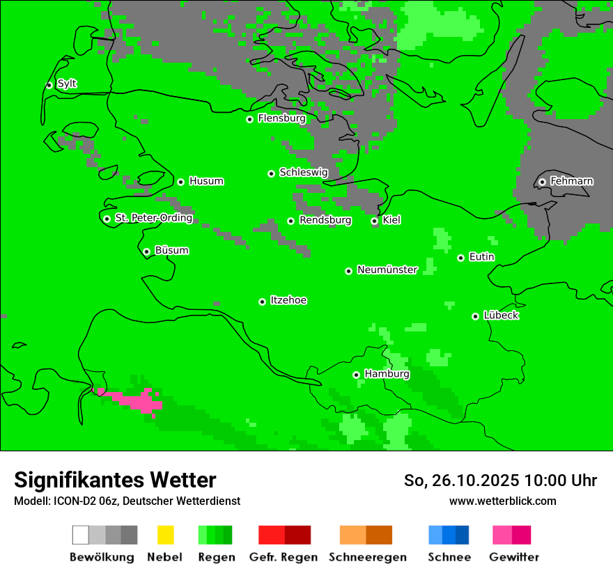 Modellkarten Signifikantes Wetter