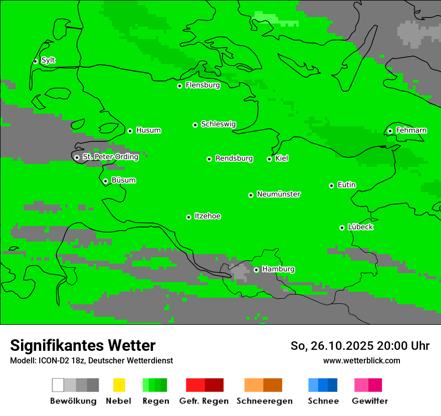 Modellkarten Signifikantes Wetter