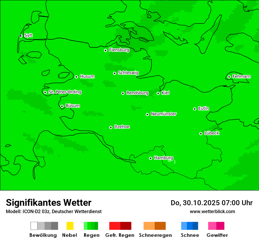 Modellkarten Signifikantes Wetter