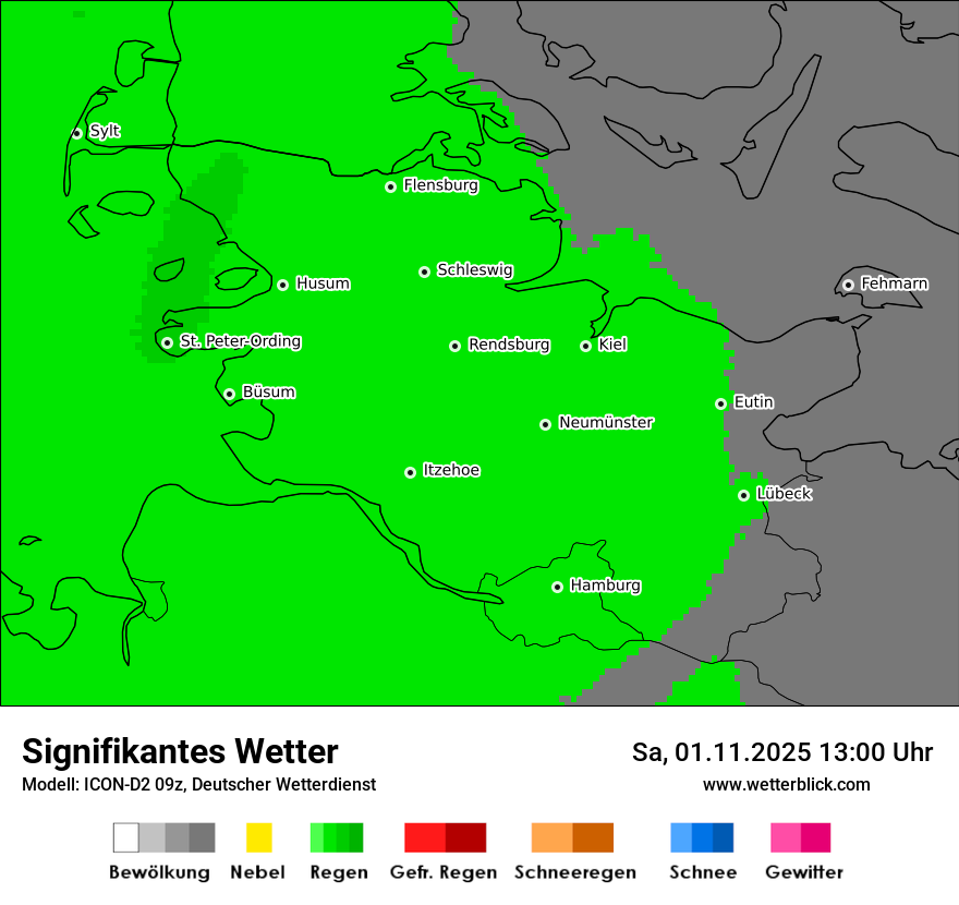 Modellkarten Signifikantes Wetter