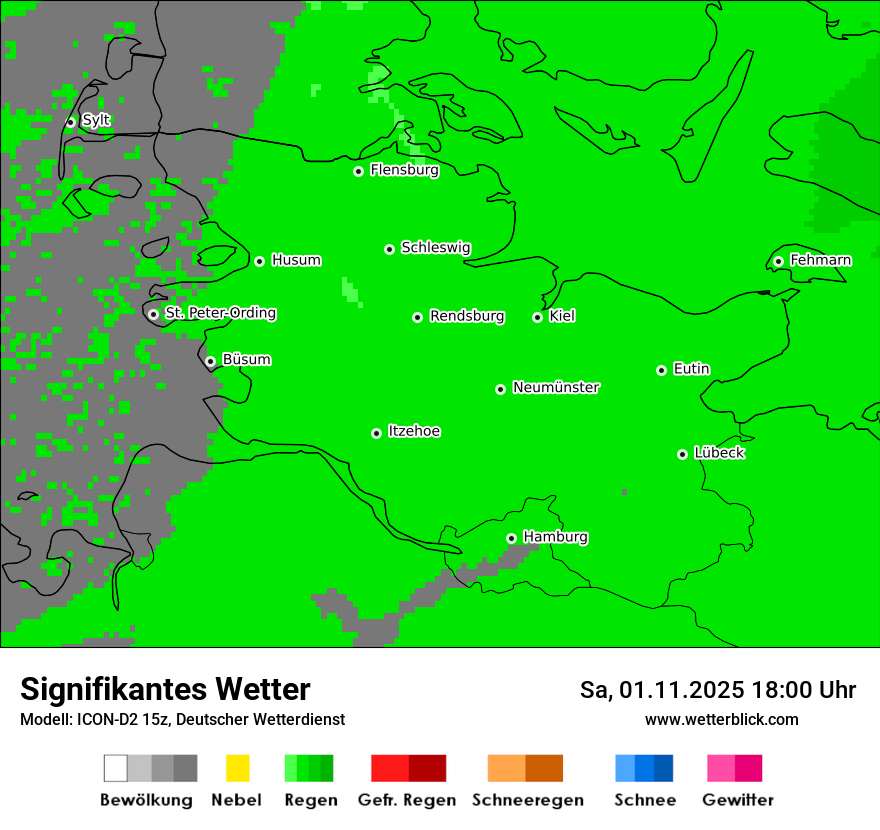 Modellkarten Signifikantes Wetter
