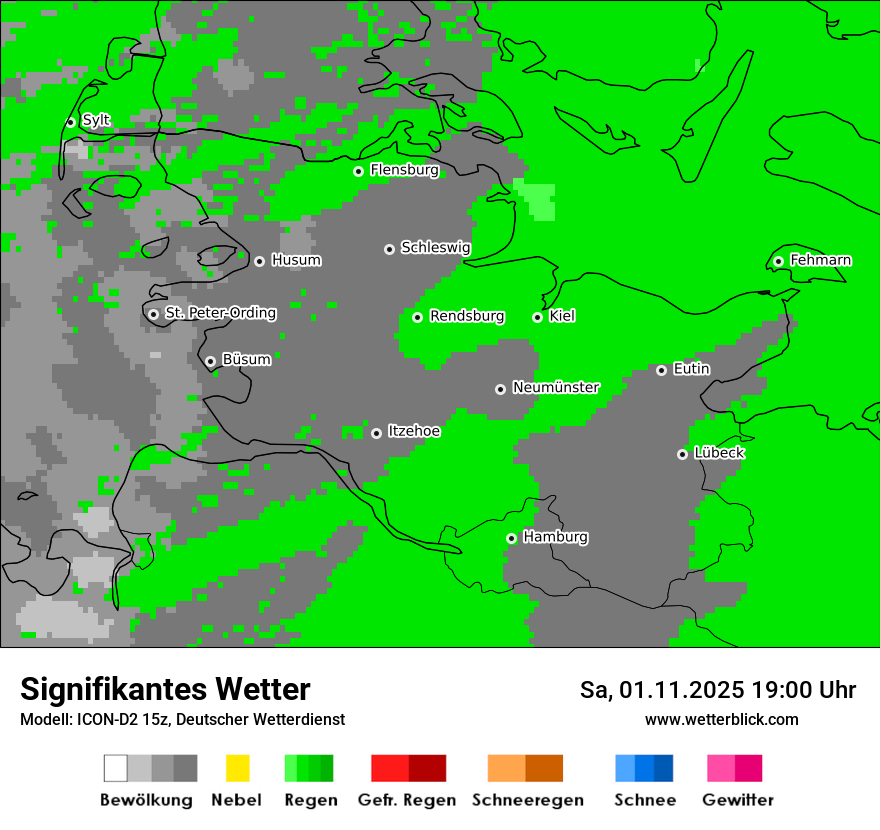 Modellkarten Signifikantes Wetter