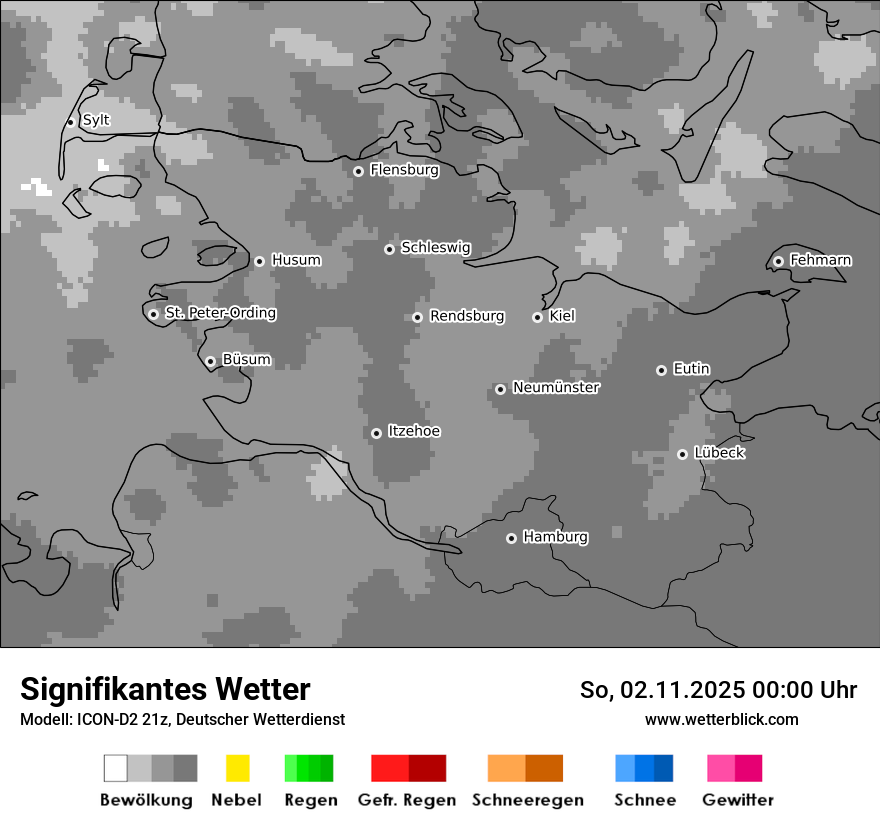 Modellkarten Signifikantes Wetter