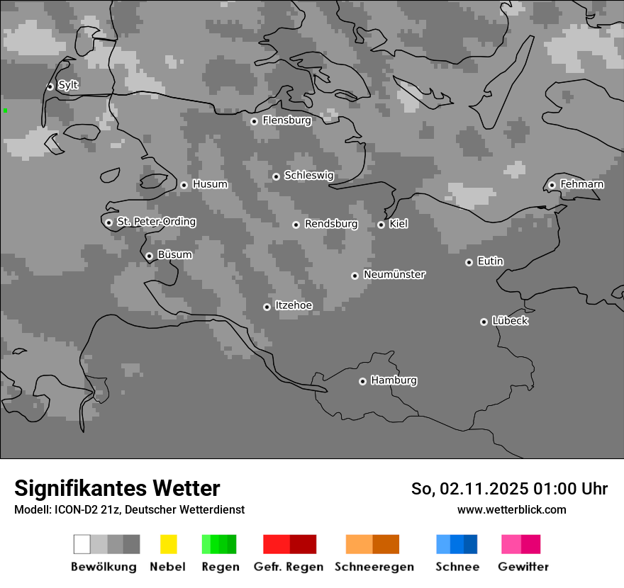Modellkarten Signifikantes Wetter