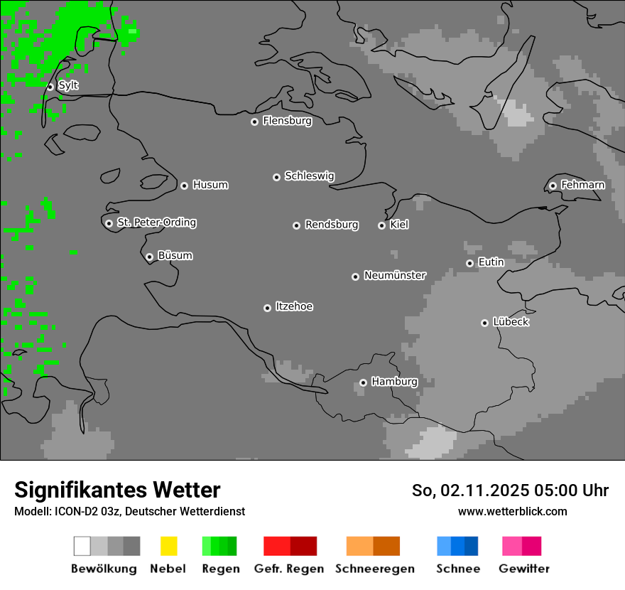 Modellkarten Signifikantes Wetter