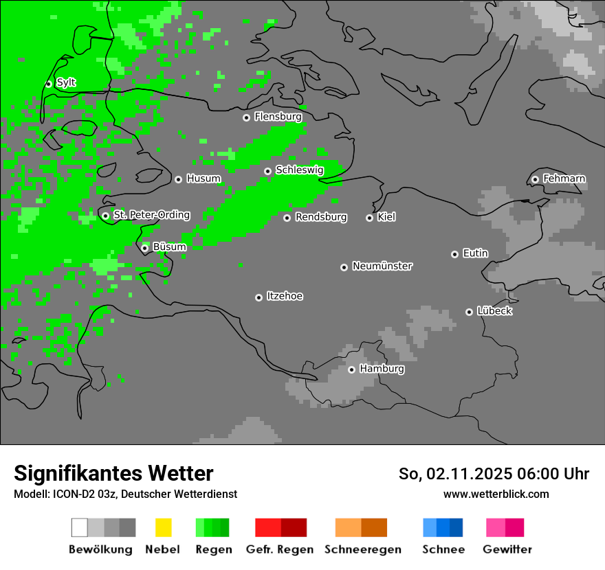 Modellkarten Signifikantes Wetter