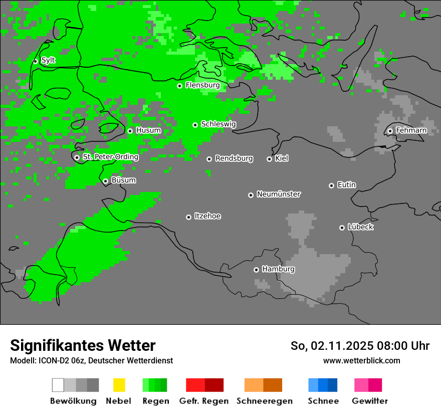 Modellkarten Signifikantes Wetter