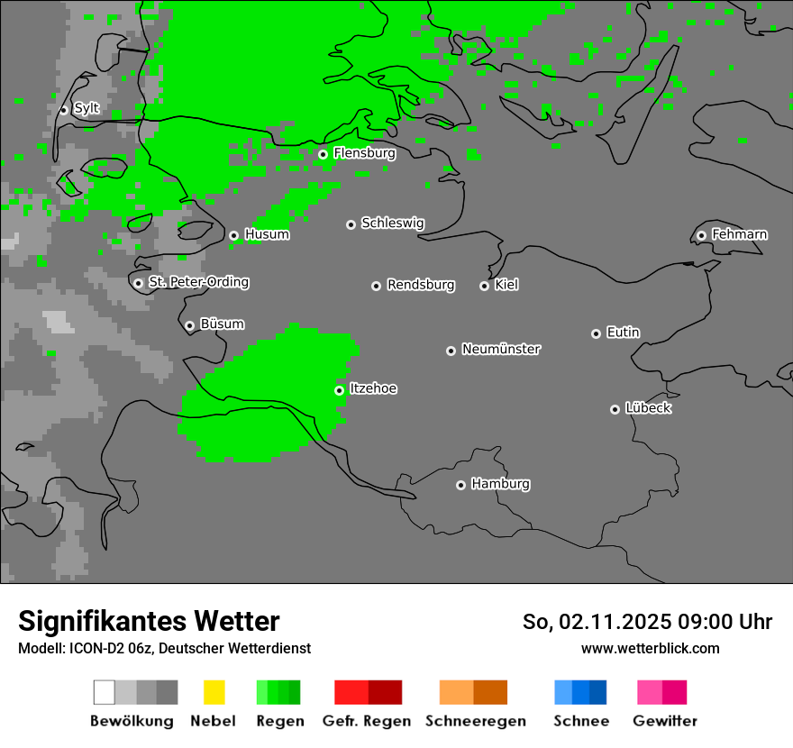 Modellkarten Signifikantes Wetter