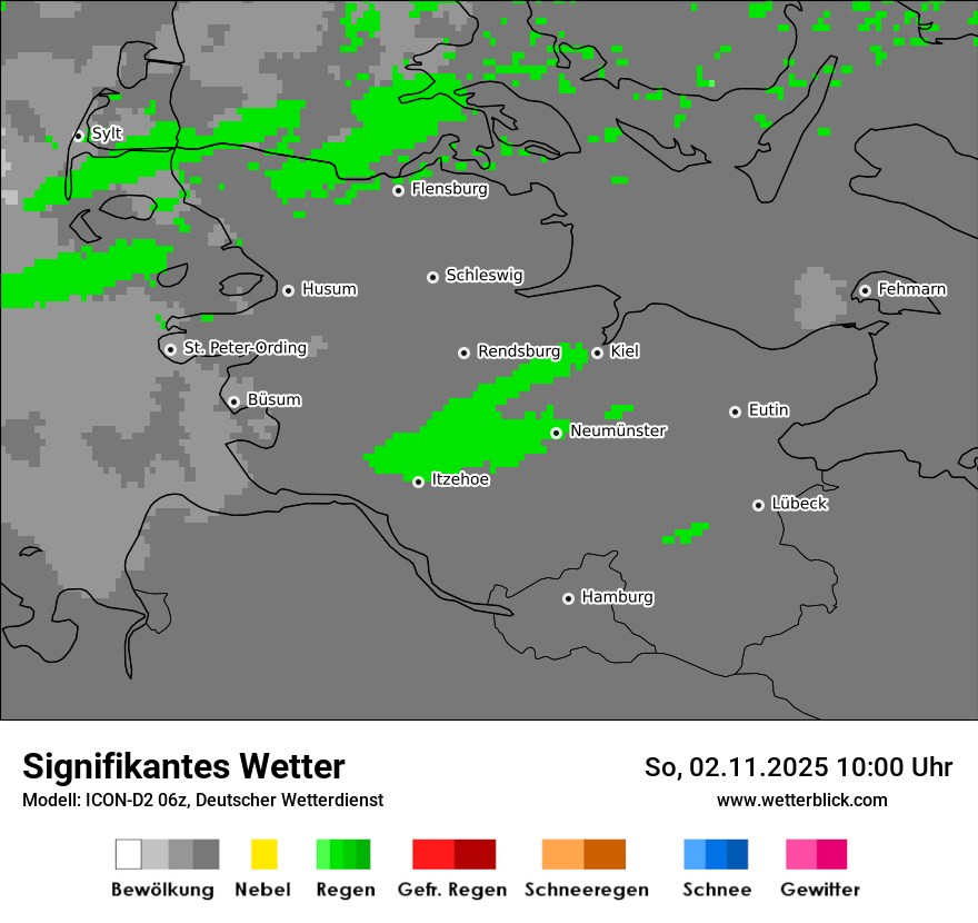 Modellkarten Signifikantes Wetter