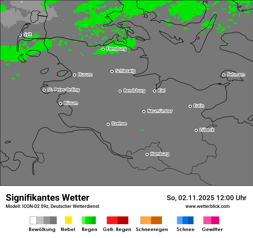 Modellkarten Signifikantes Wetter
