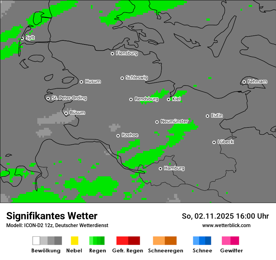 Modellkarten Signifikantes Wetter