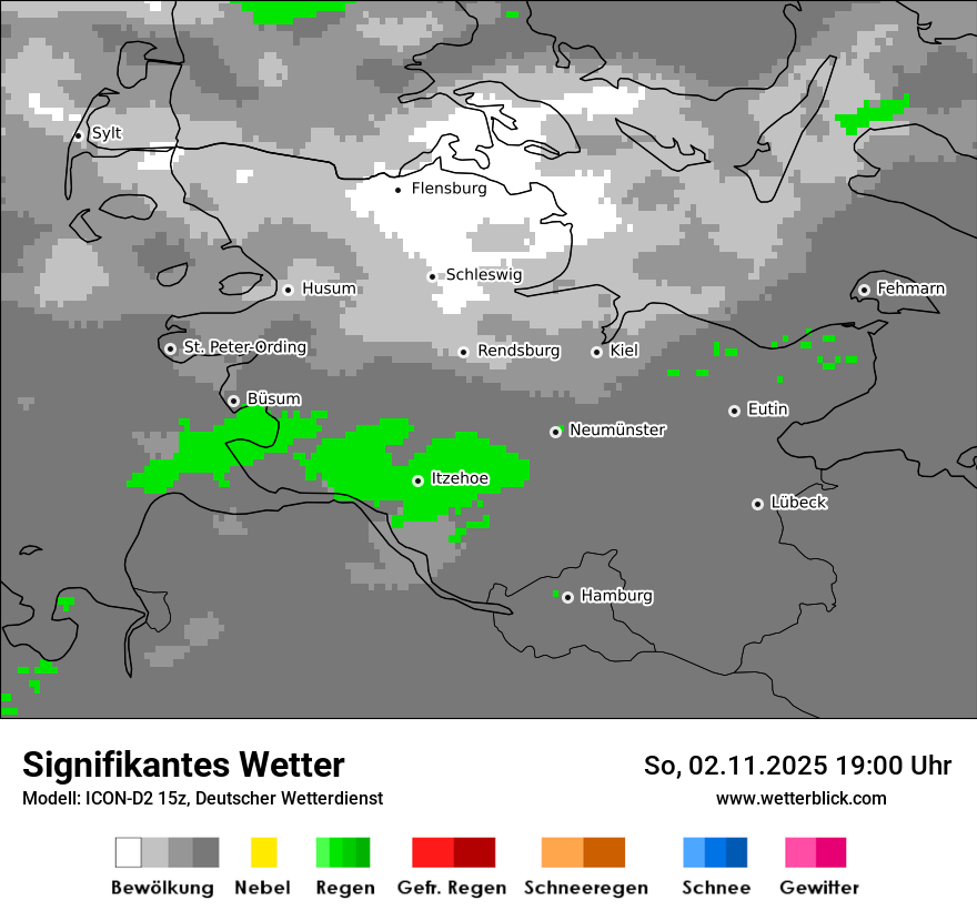 Modellkarten Signifikantes Wetter