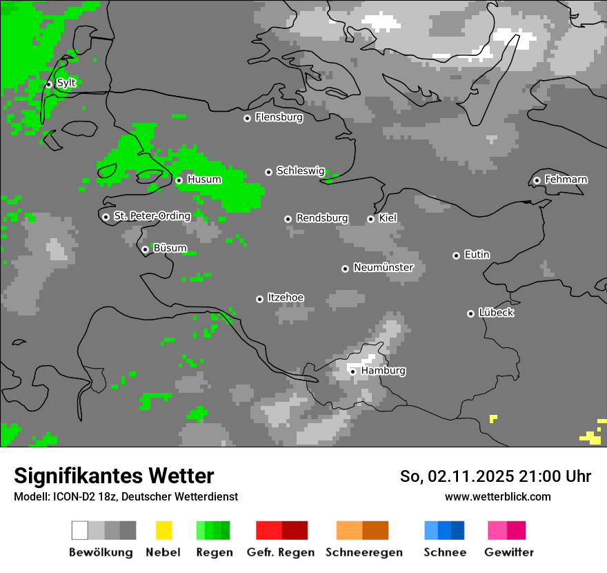 Modellkarten Signifikantes Wetter