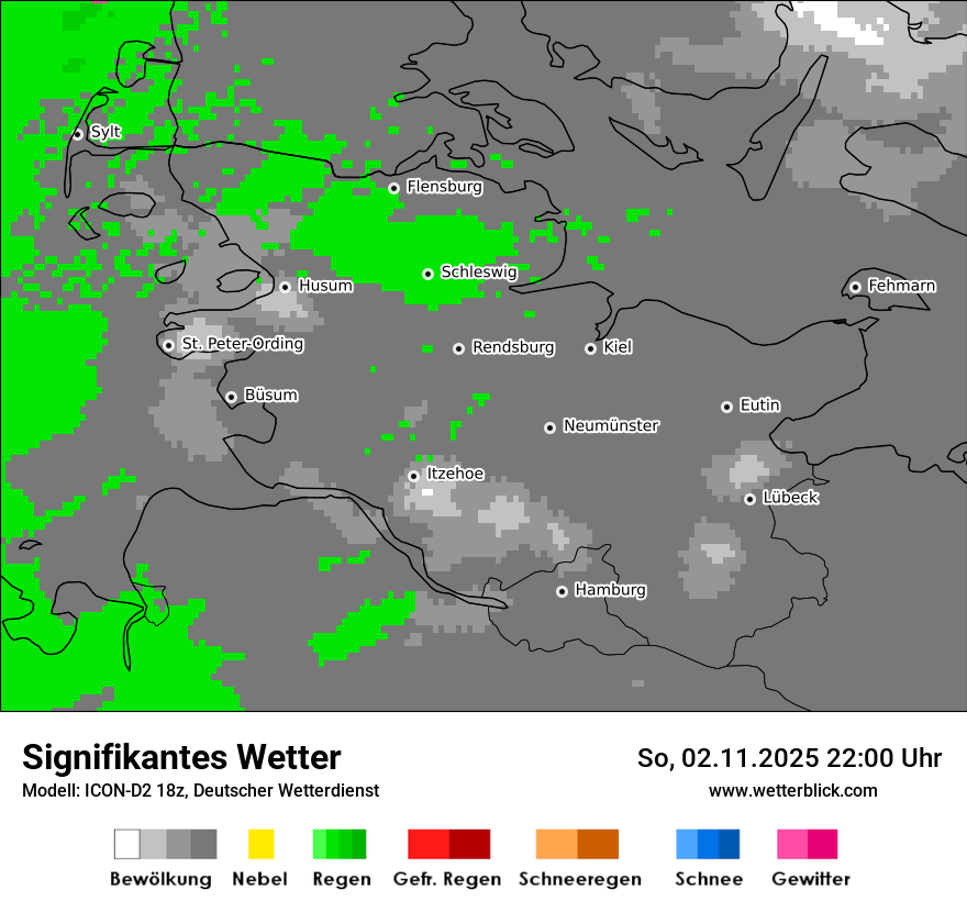Modellkarten Signifikantes Wetter