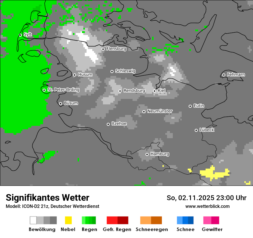Modellkarten Signifikantes Wetter