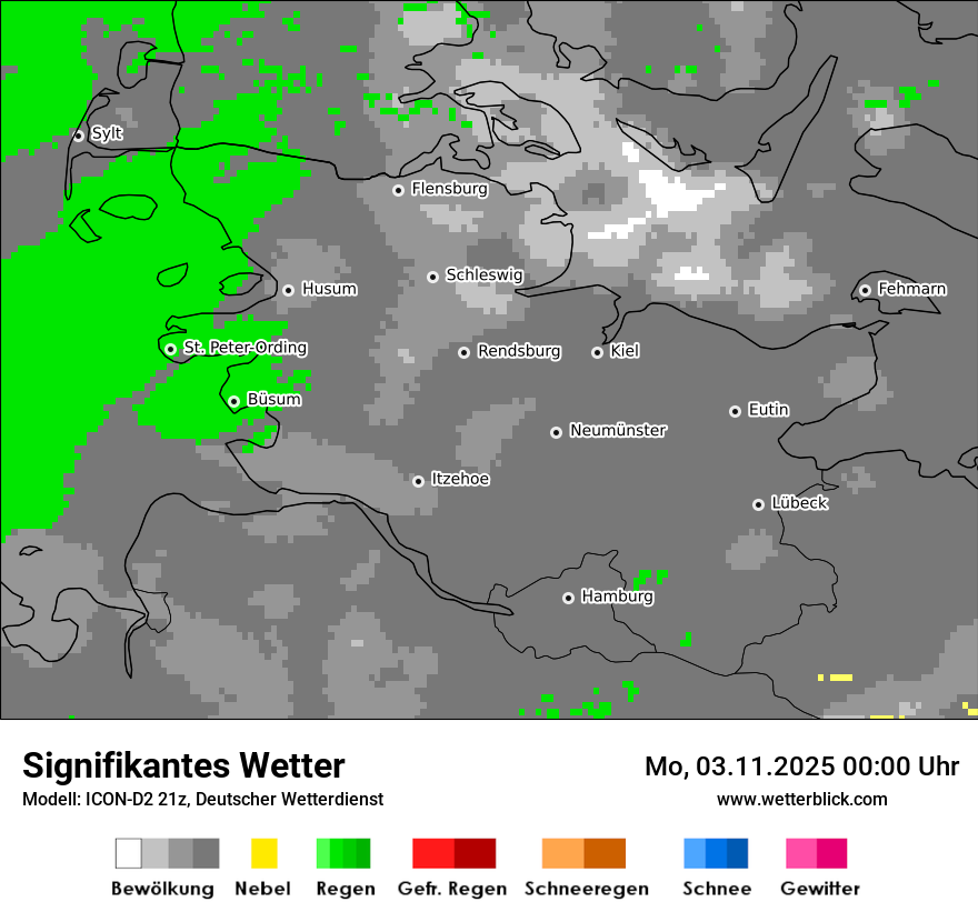 Modellkarten Signifikantes Wetter