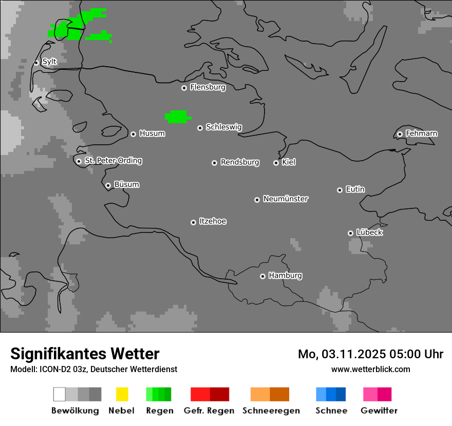Modellkarten Signifikantes Wetter