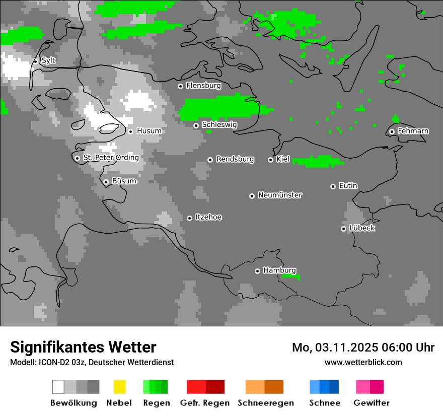 Modellkarten Signifikantes Wetter
