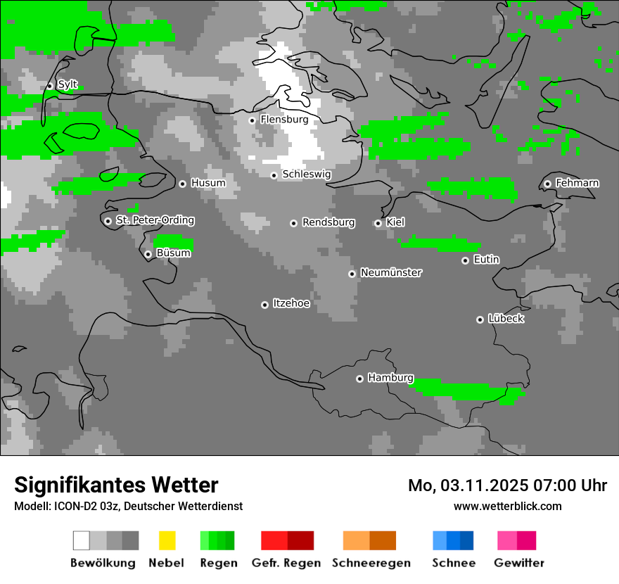 Modellkarten Signifikantes Wetter