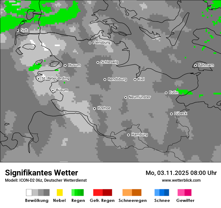 Modellkarten Signifikantes Wetter