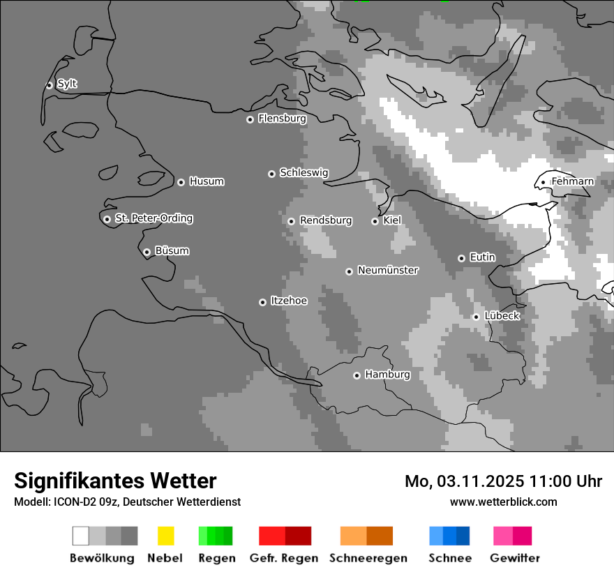 Modellkarten Signifikantes Wetter