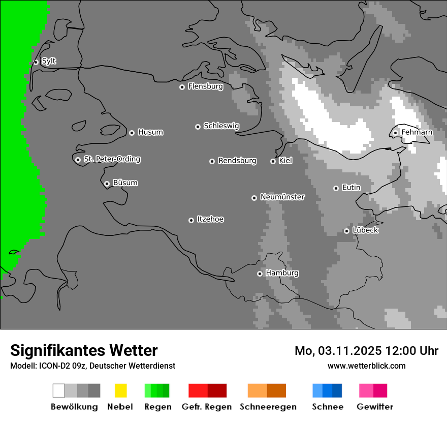 Modellkarten Signifikantes Wetter