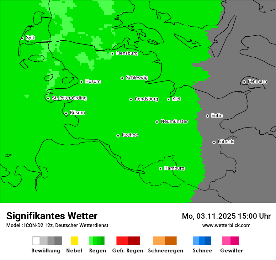 Modellkarten Signifikantes Wetter