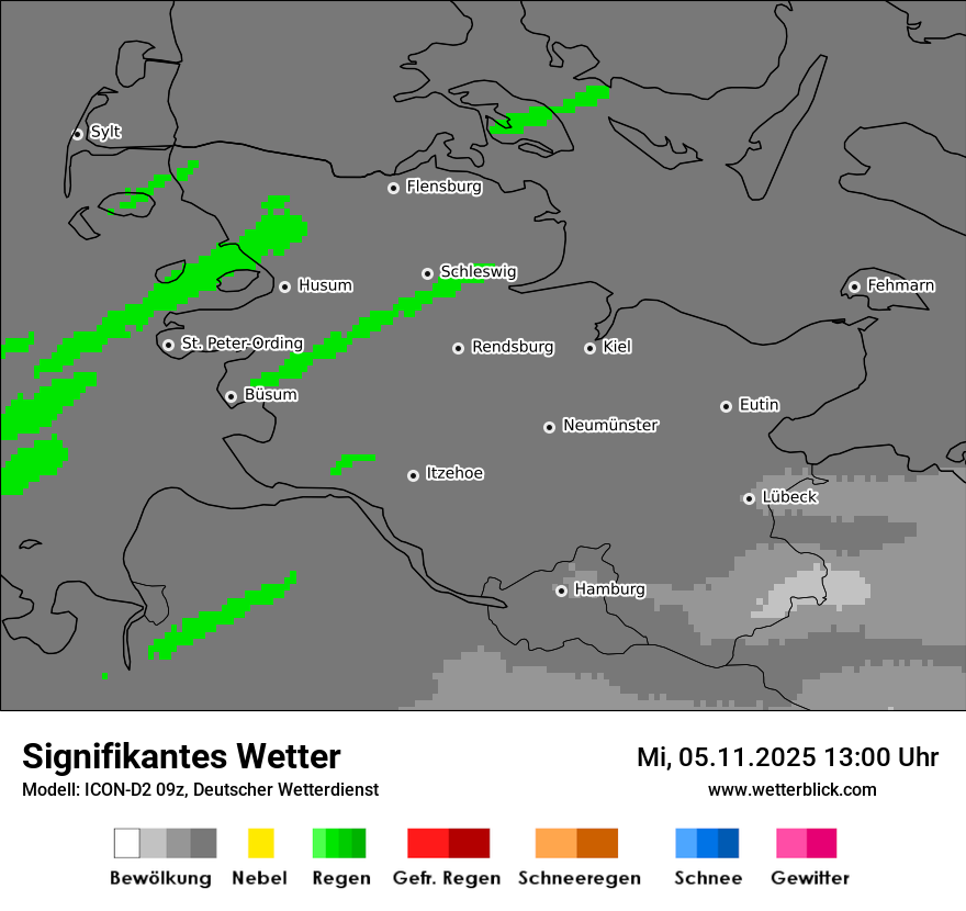 Modellkarten Signifikantes Wetter